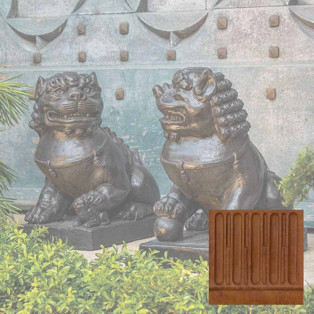 Campania Traditional Foo Dog Set Garden Statue - OR-175 SET