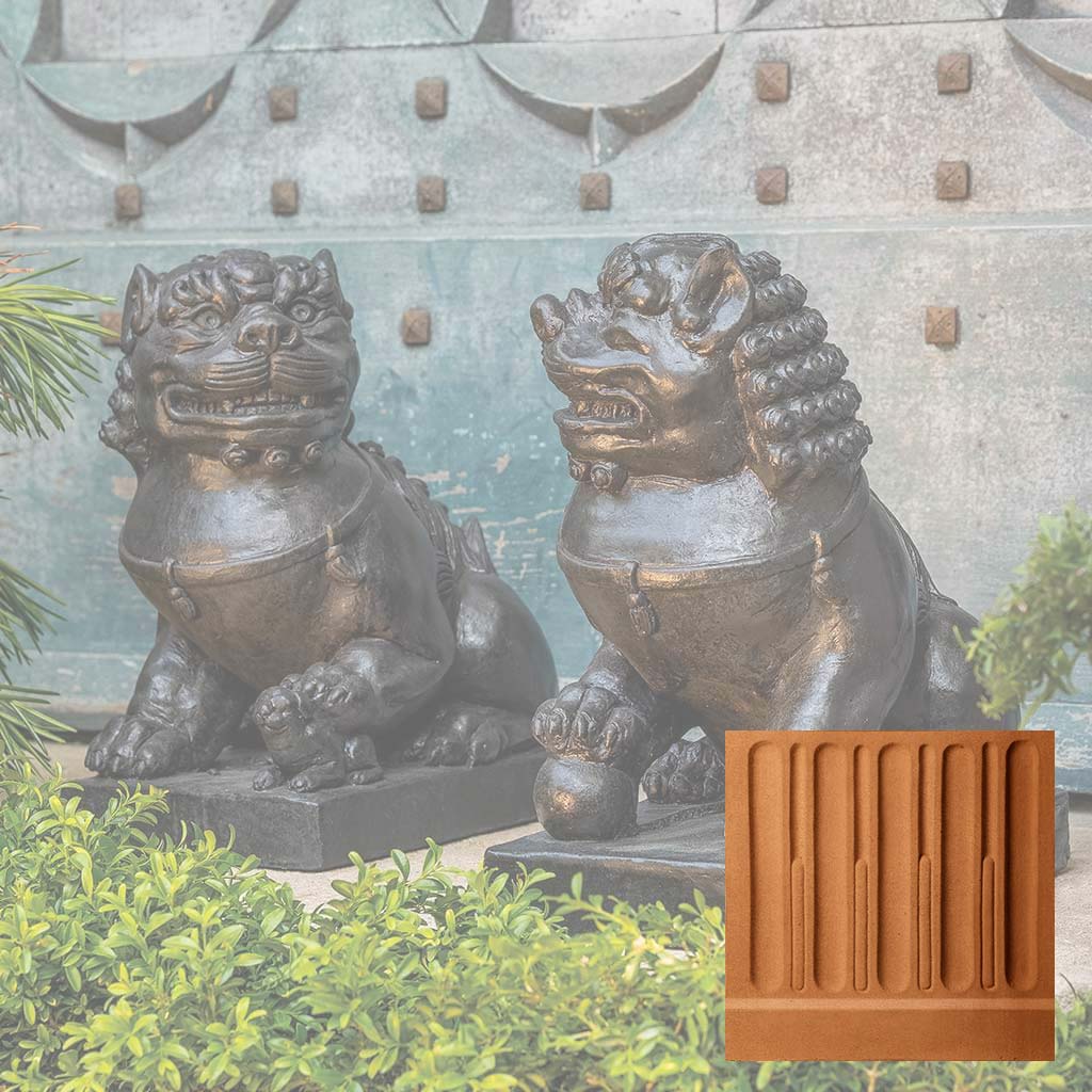 Campania Traditional Foo Dog Set Garden Statue - OR-175 SET