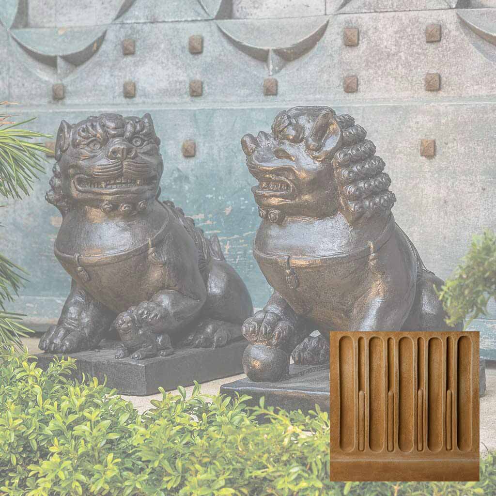 Campania Traditional Foo Dog Set Garden Statue - OR-175 SET