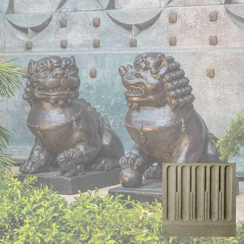 Campania Traditional Foo Dog Set Garden Statue - OR-175 SET