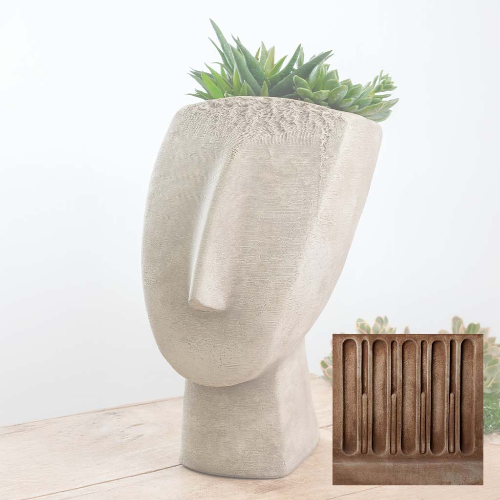 Campania Cycladic Head Planter - P-986