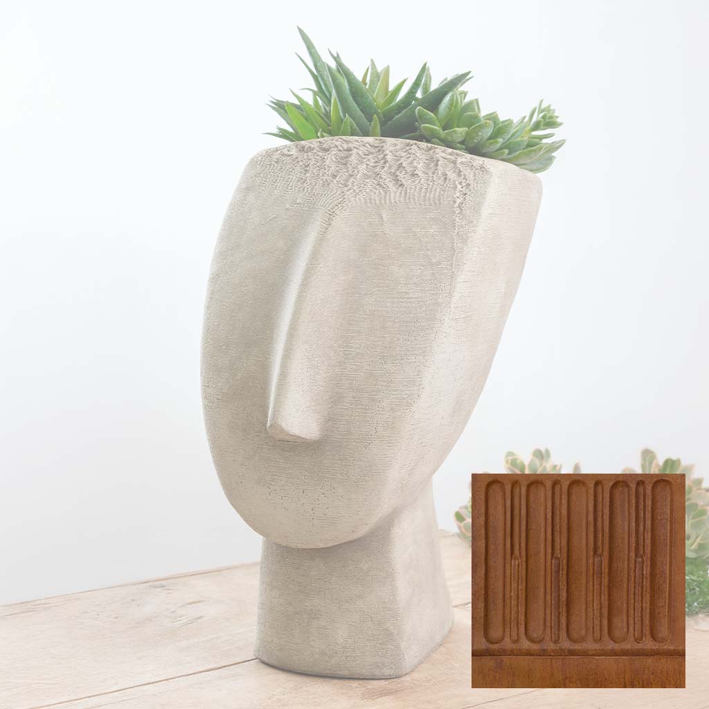 Campania Cycladic Head Planter - P-986