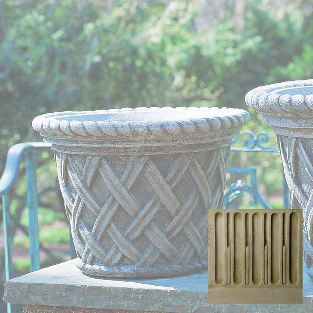 Campania English Weave Planter - P-133