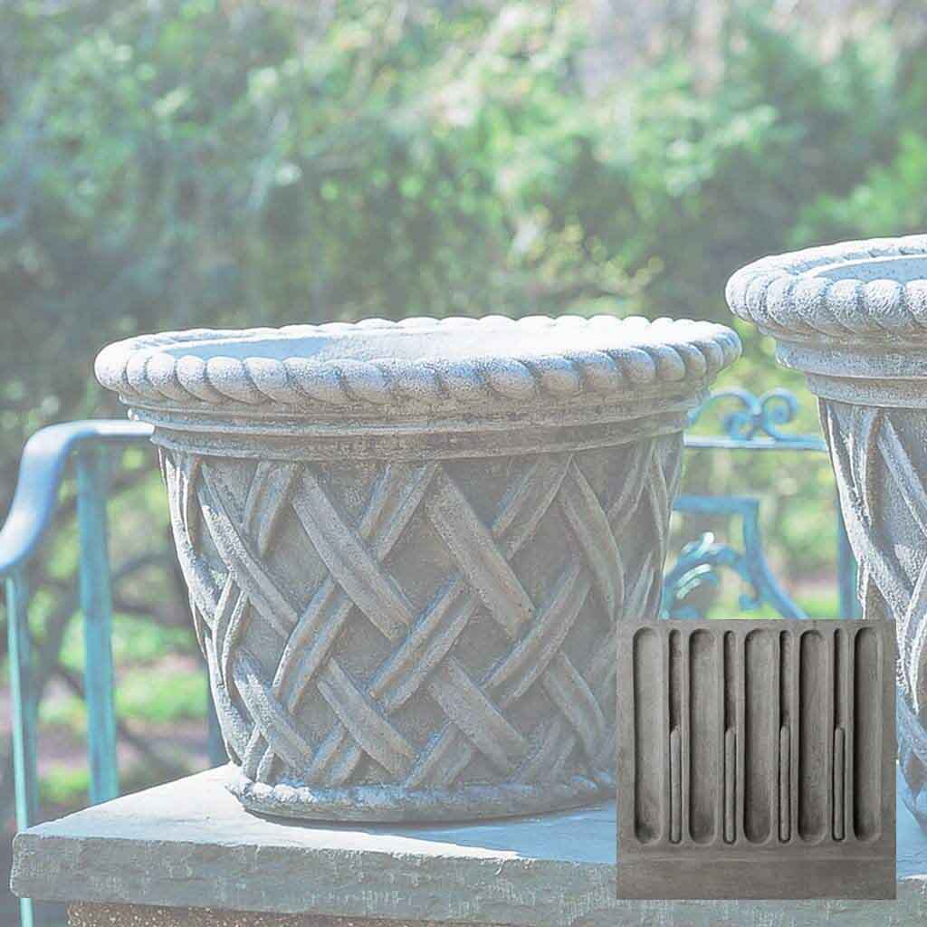 Campania English Weave Planter - P-133