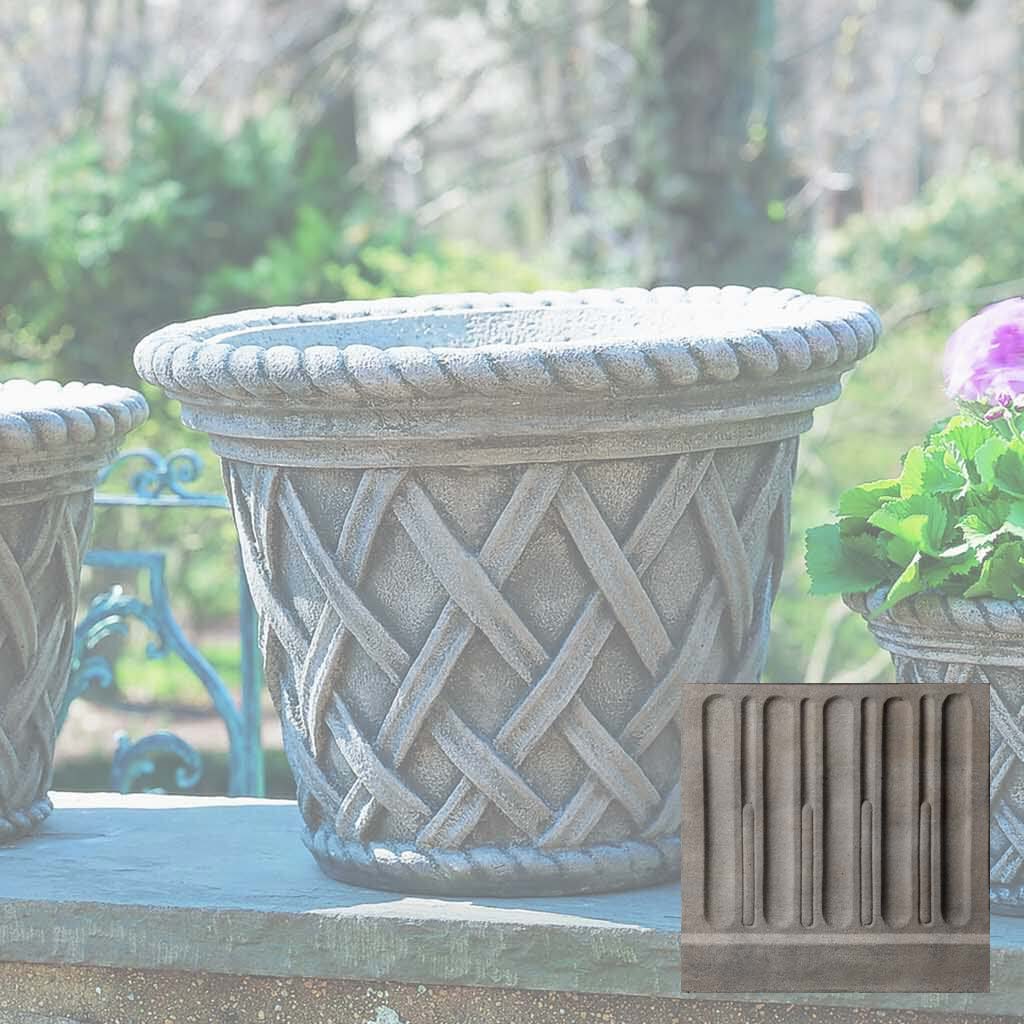 Campania English Weave Planter - P-133
