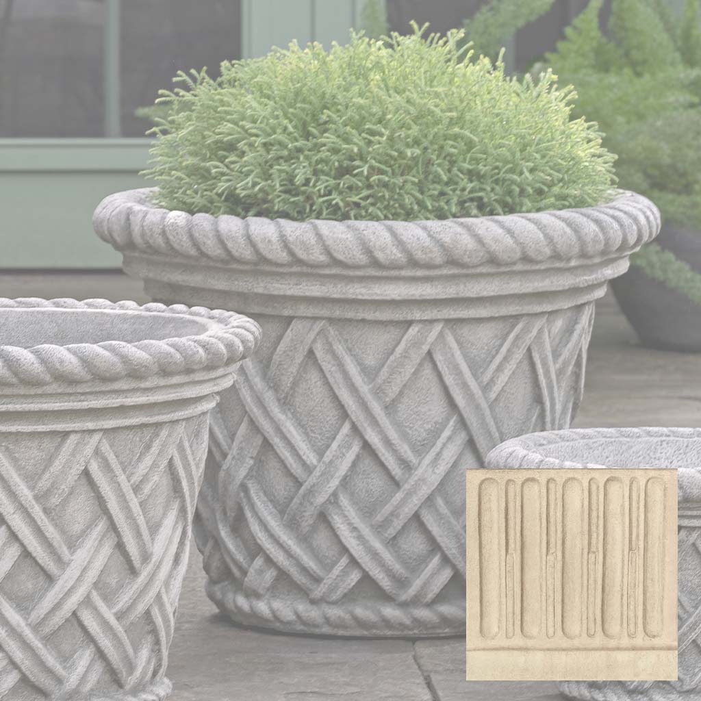 Campania English Weave Planter - P-133
