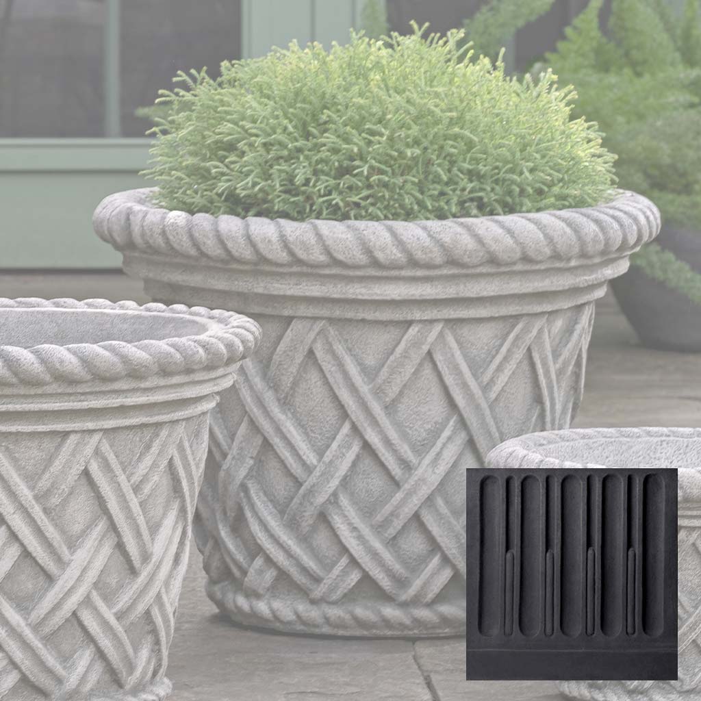 Campania English Weave Planter - P-133
