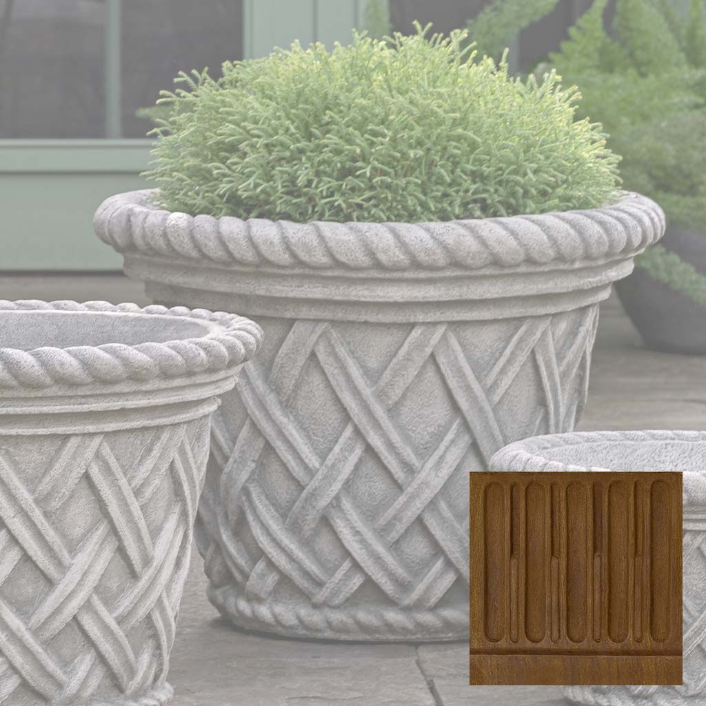 Campania English Weave Planter - P-133