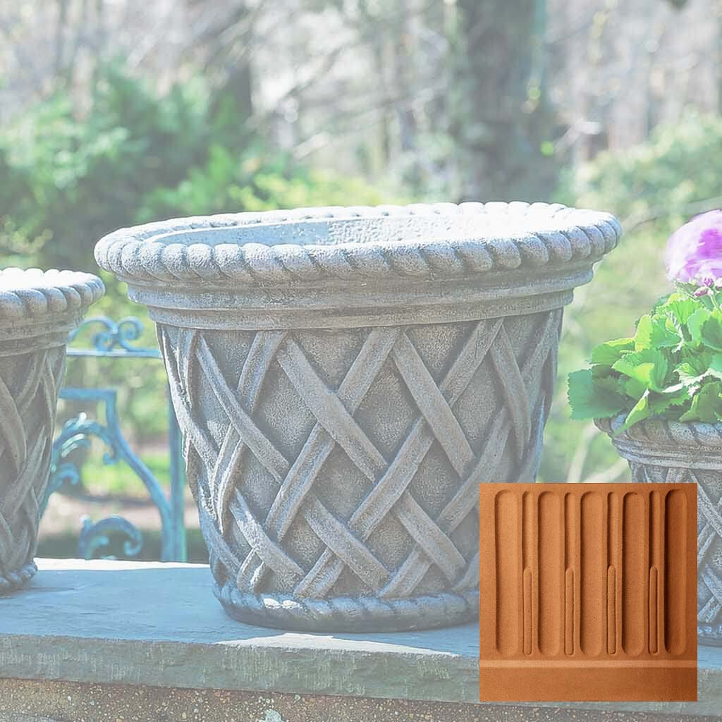Campania English Weave Planter - P-133