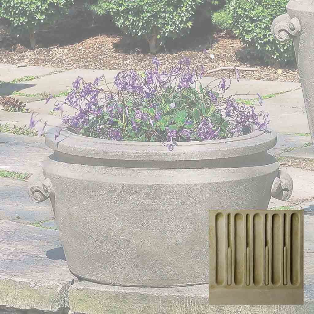 Campania Scroll Handle Tub Planter - P-293A