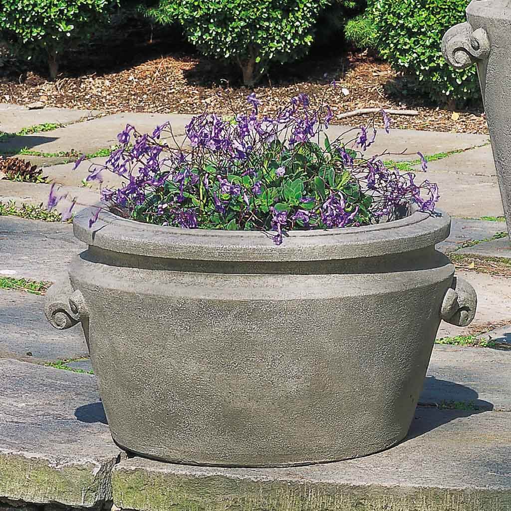 Campania Scroll Handle Tub Planter - P-293A
