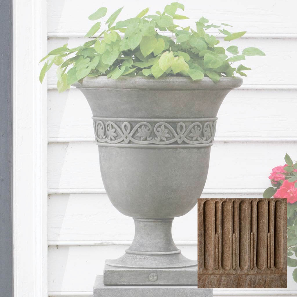 Campania Williamsburg Strapwork Leaf Urn - P-457