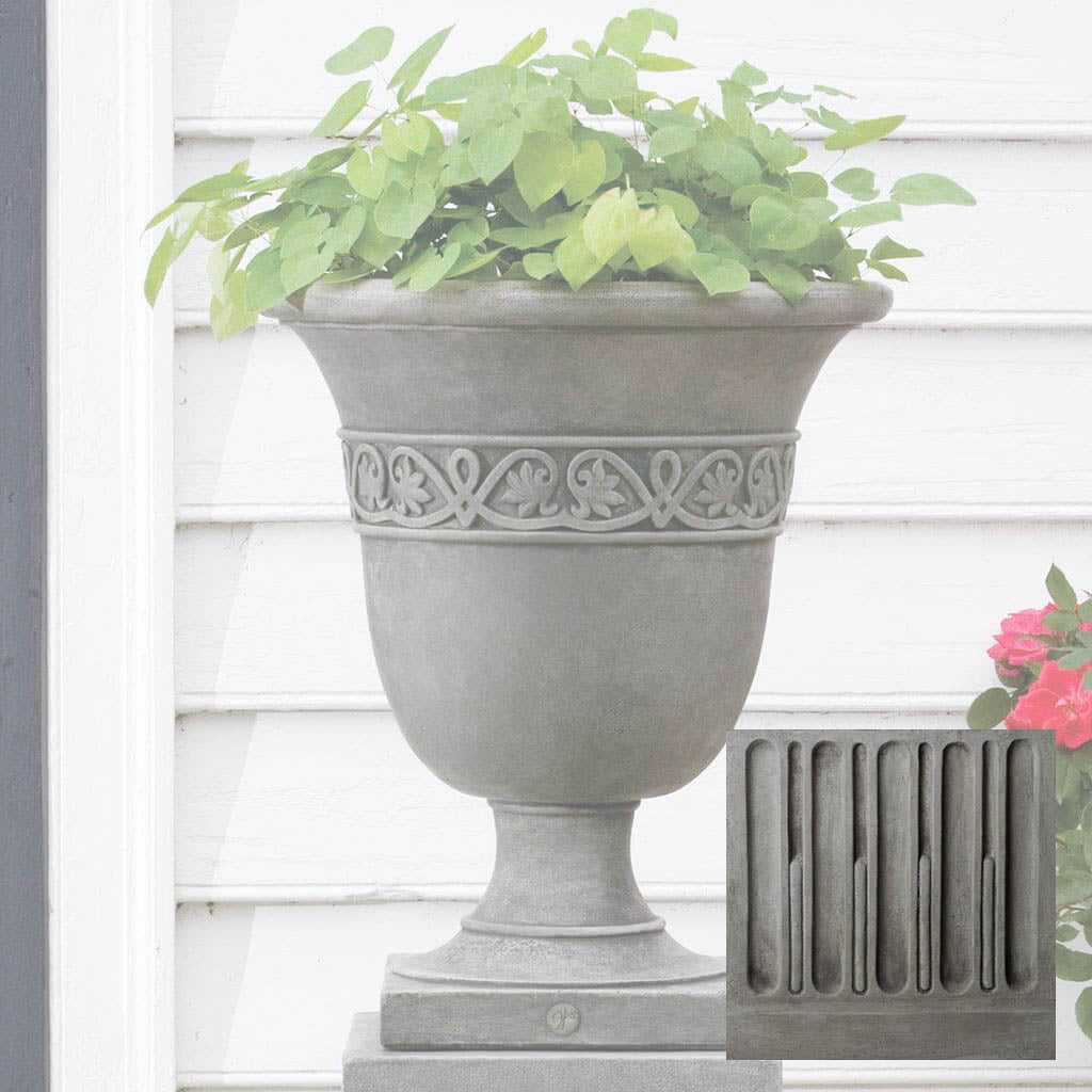 Campania Williamsburg Strapwork Leaf Urn - P-457