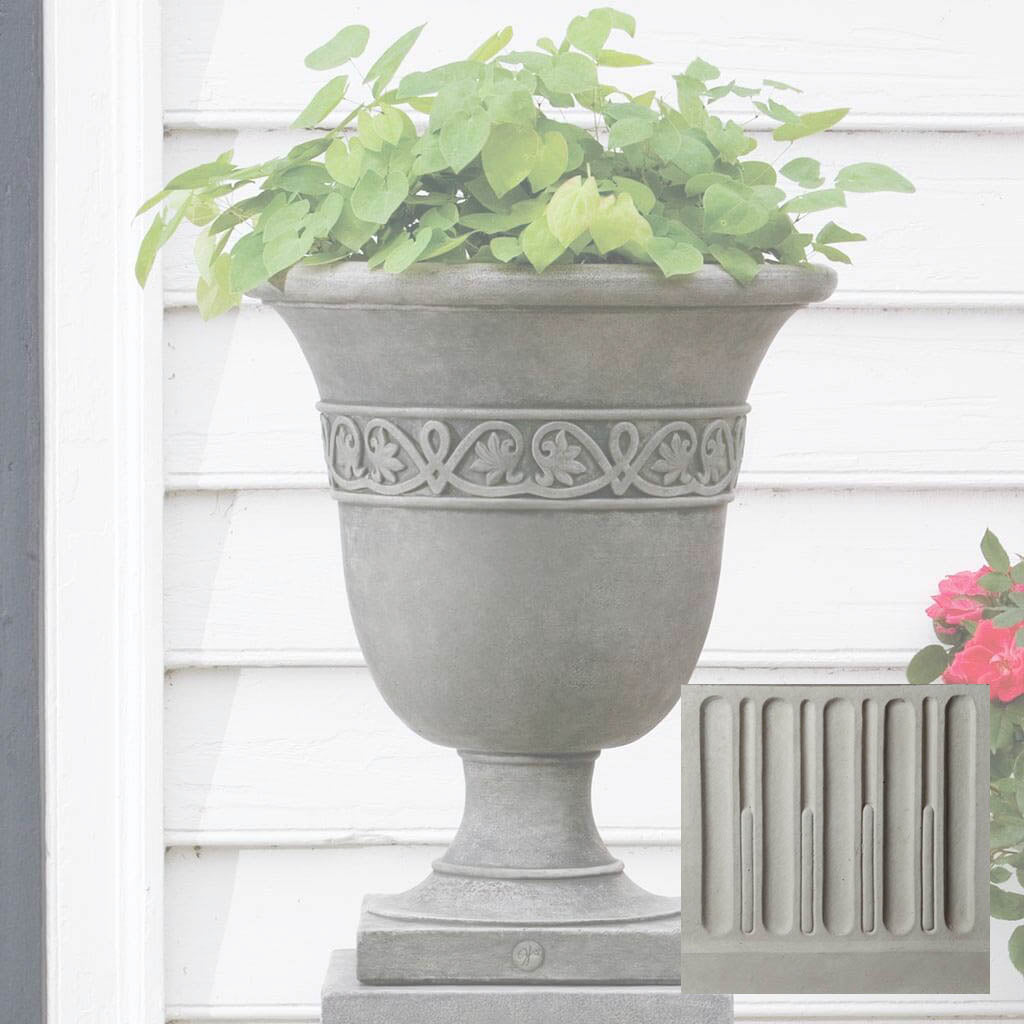 Campania Williamsburg Strapwork Leaf Urn - P-457