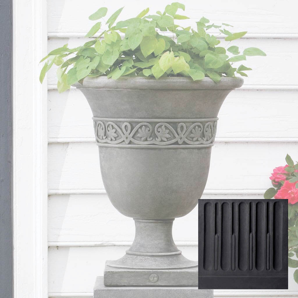 Campania Williamsburg Strapwork Leaf Urn - P-457