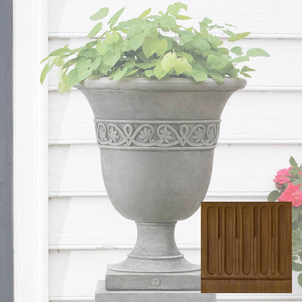 Campania Williamsburg Strapwork Leaf Urn - P-457
