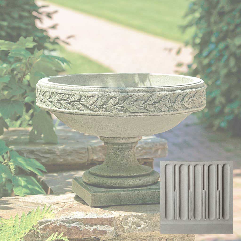Campania Longwood Laurel Banded Urn Planter - P-466