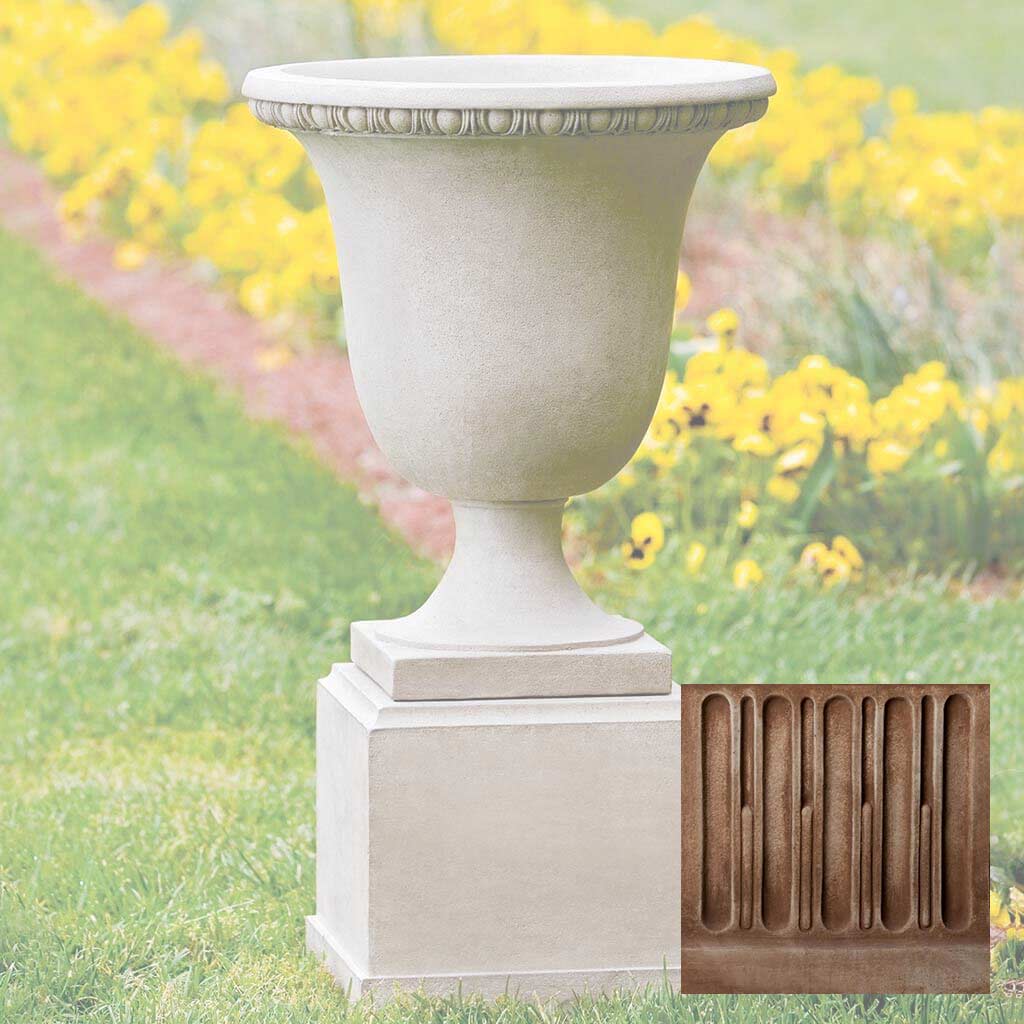 Campania Wburg Egg and Dart Urn w/ Classic Short Pedestal - PPD-467
