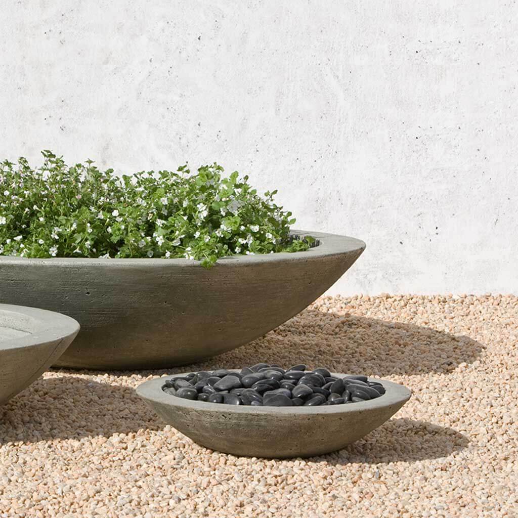 Campania Low Zen Bowl Planter - P-502
