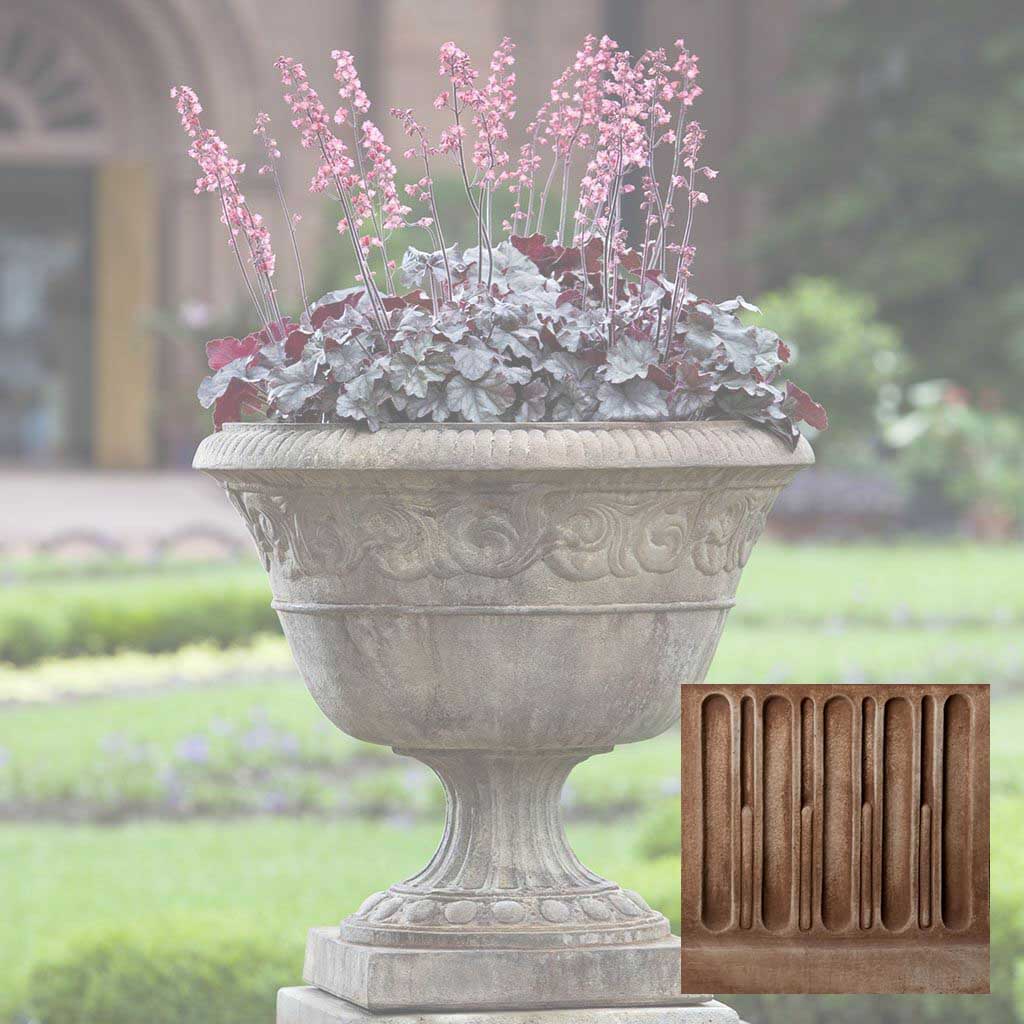 Campania Smithsonian Foliated Scroll Urn - P-523
