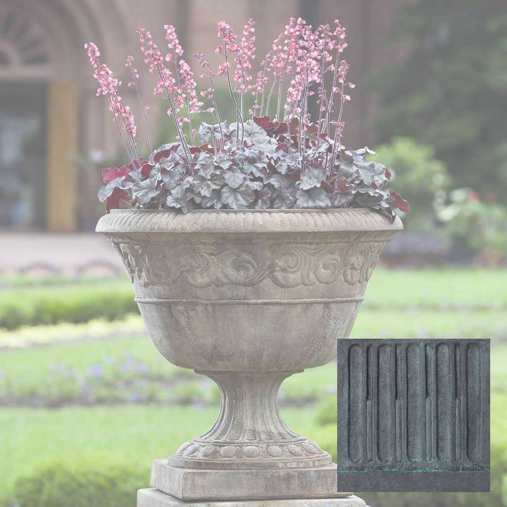 Campania Smithsonian Foliated Scroll Urn - P-523