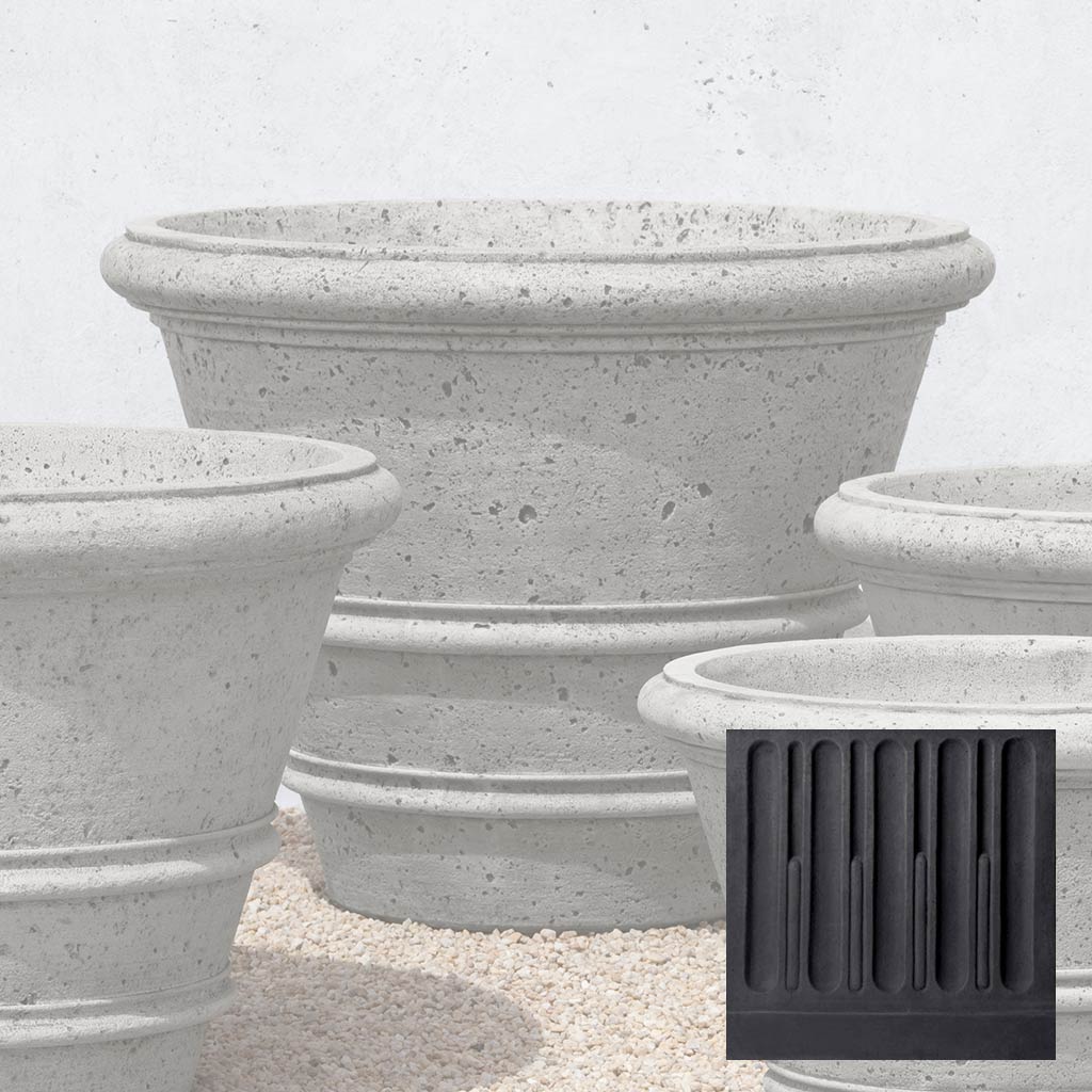 Campania Textured Rolled Rim - P-543
