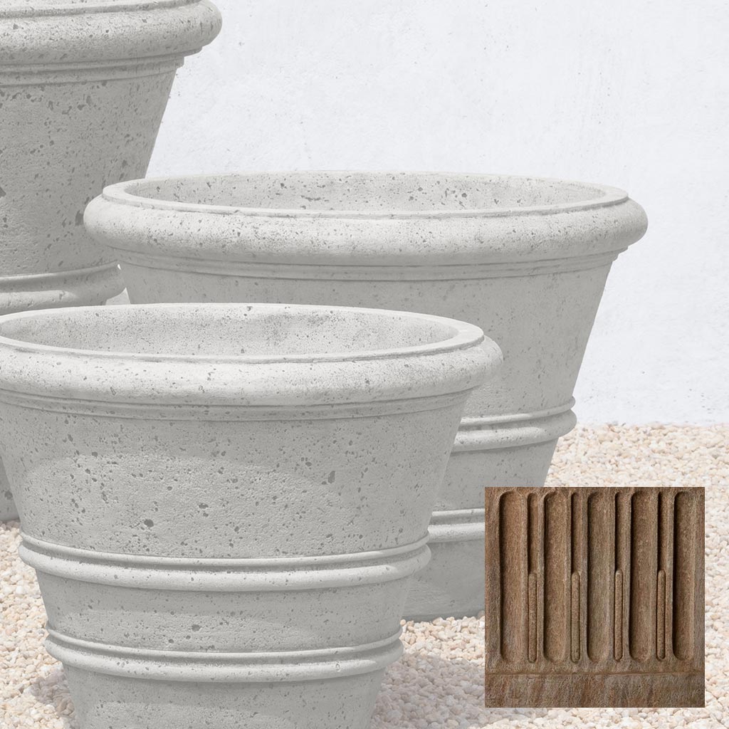 Campania Textured Rolled Rim - P-543