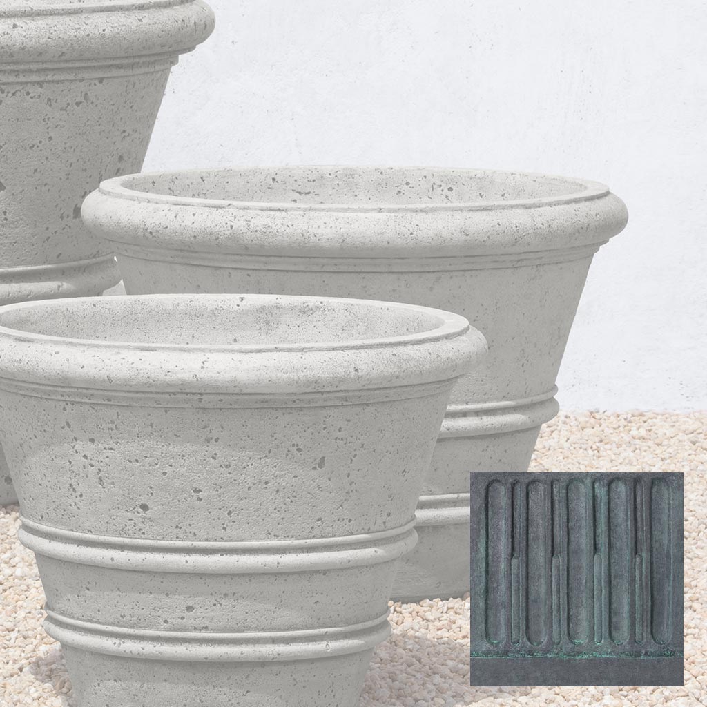 Campania Textured Rolled Rim - P-543