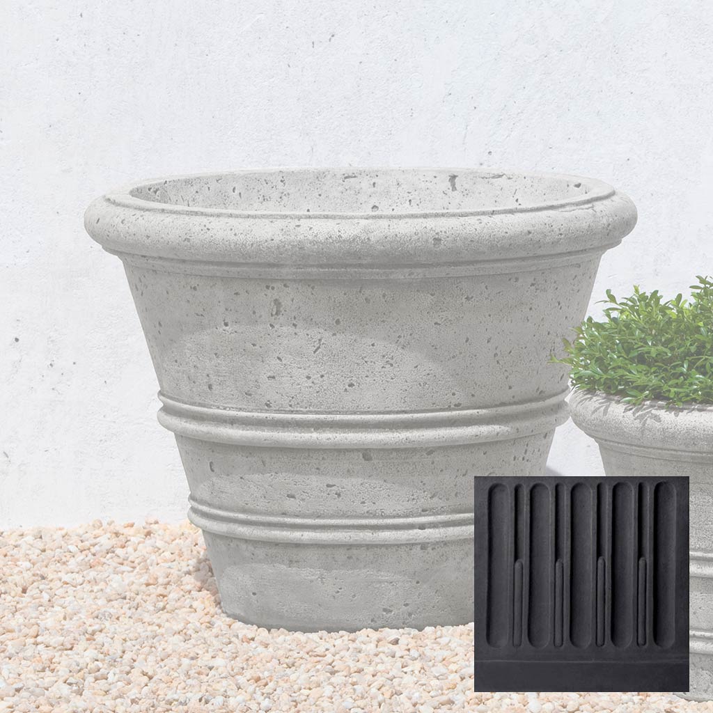 Campania Textured Rolled Rim - P-543