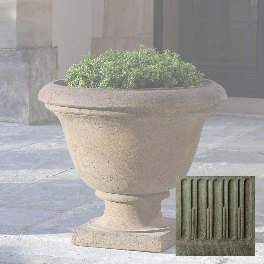 Campania Textured Greenwich Urn with Pedestal - PPD-553