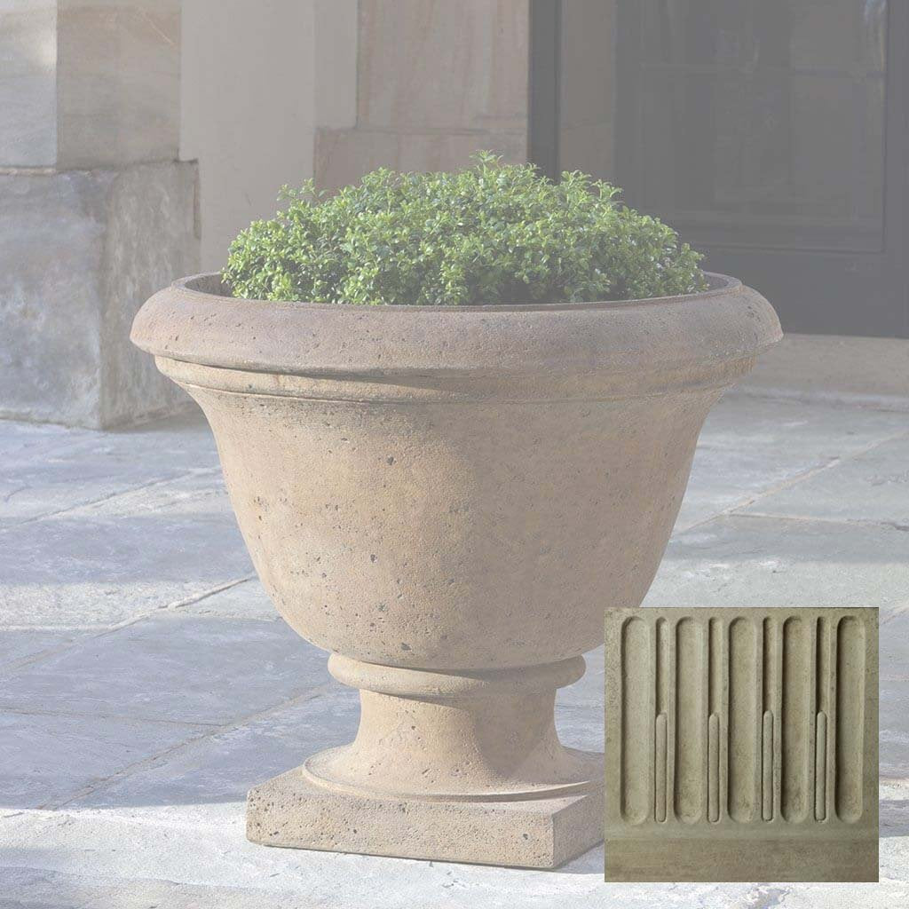 Campania Textured Greenwich Urn with Pedestal - PPD-553