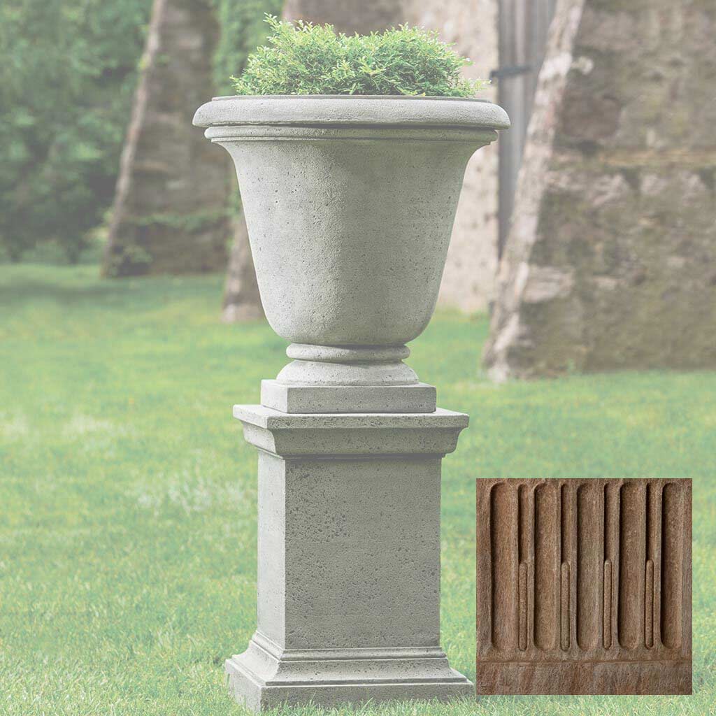 Campania Textured Hampton Urn with Pedestal - PPD-554