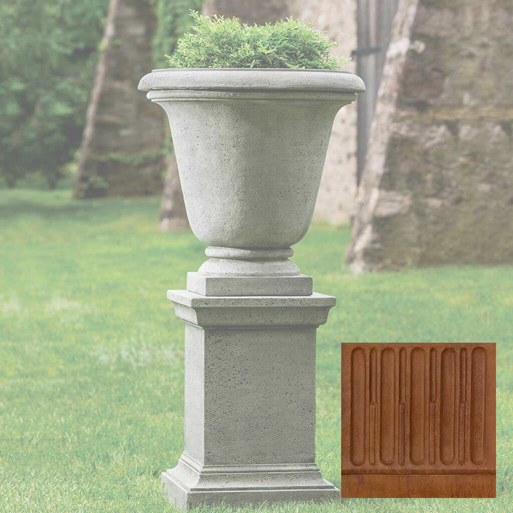 Campania Textured Hampton Urn with Pedestal - PPD-554