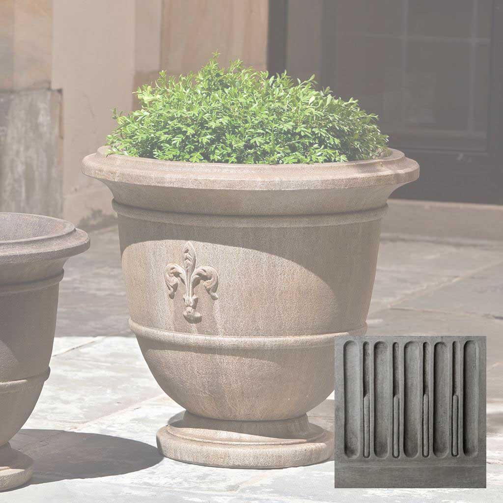 Campania Fleur de Lis Urn - P-573