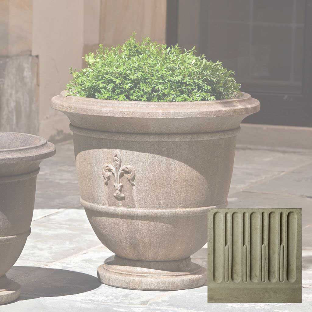 Campania Fleur de Lis Urn - P-573