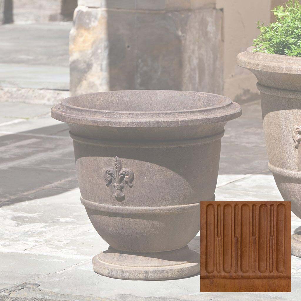 Campania Fleur de Lis Urn - P-573