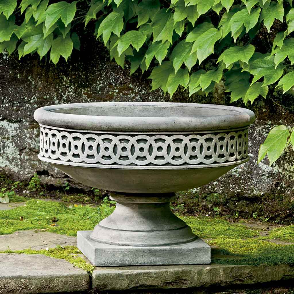 Campania Williamsburg Low Fretwork Urn - P-599