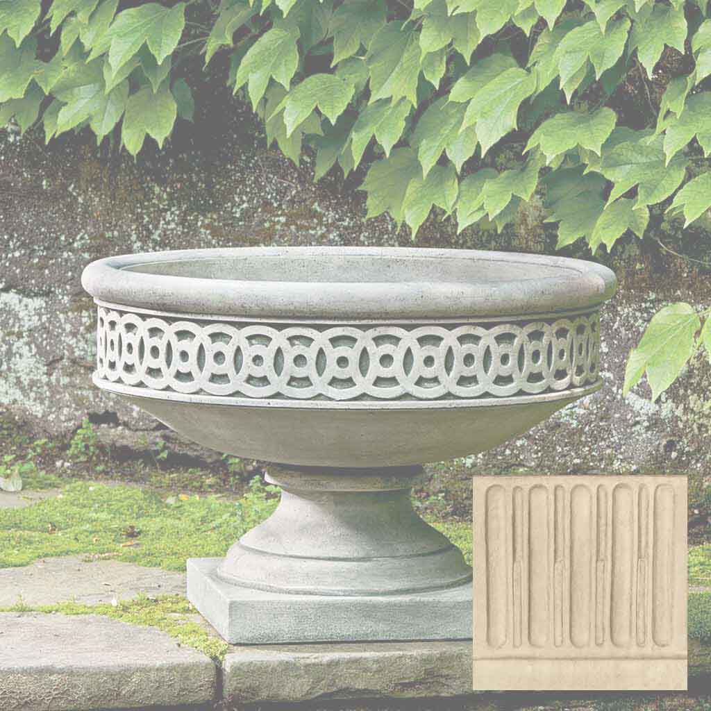 Campania Williamsburg Low Fretwork Urn - P-599