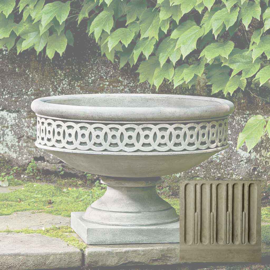 Campania Williamsburg Low Fretwork Urn - P-599