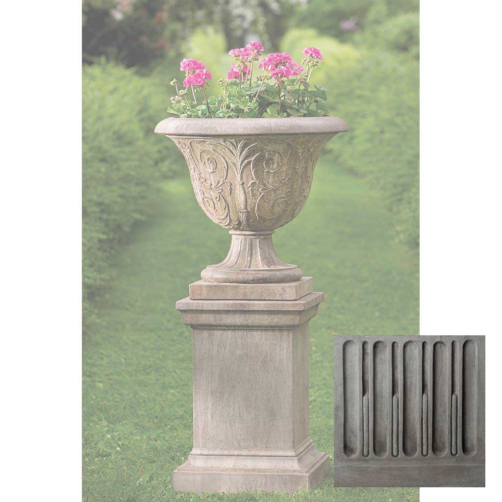 Campania Palais Arabesque Urn with Pedestal - PPD-609
