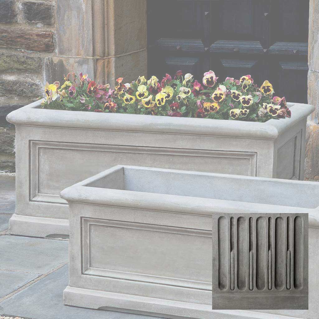 Campania Orleans Window Box Planter, Large - P-656