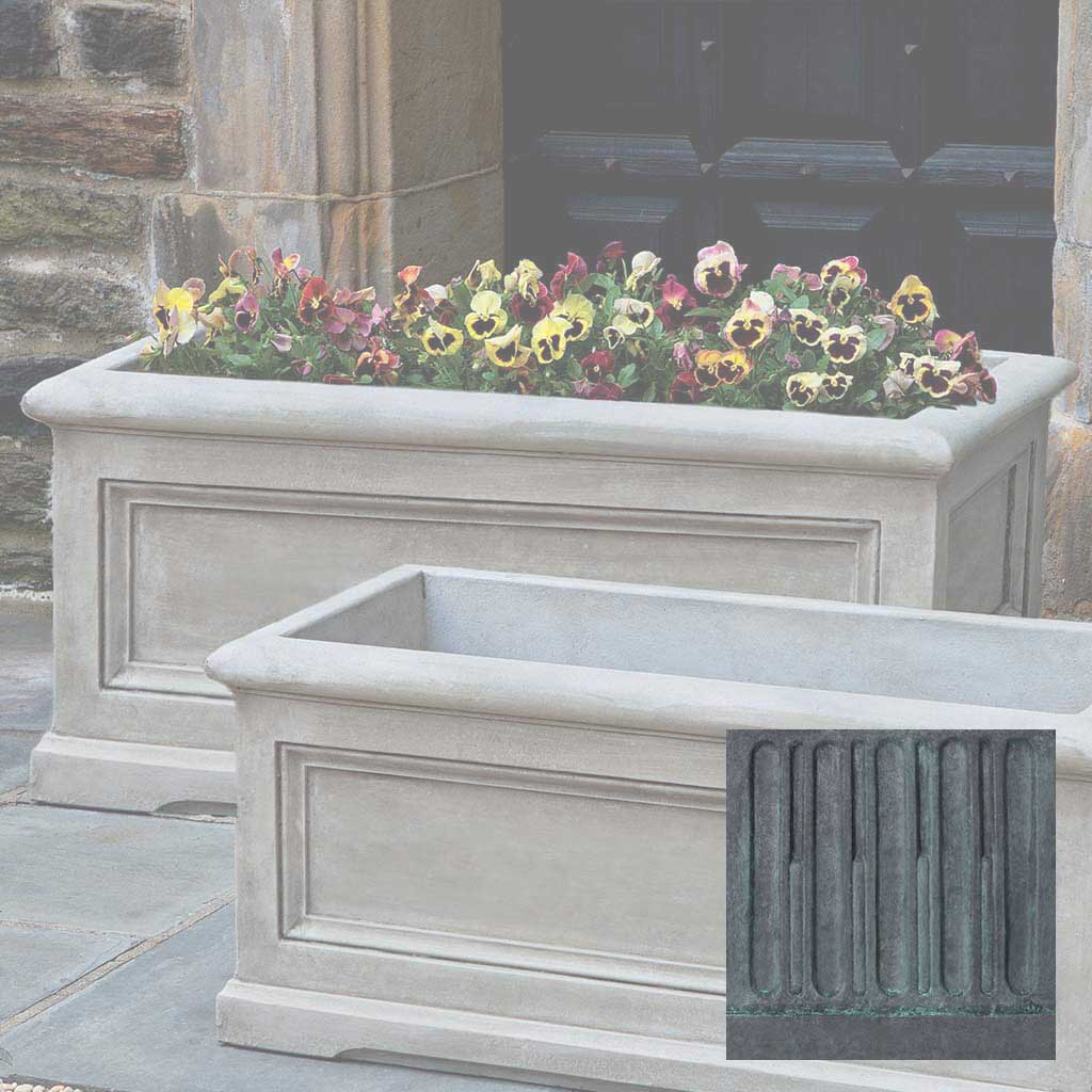 Campania Orleans Window Box Planter, Large - P-656