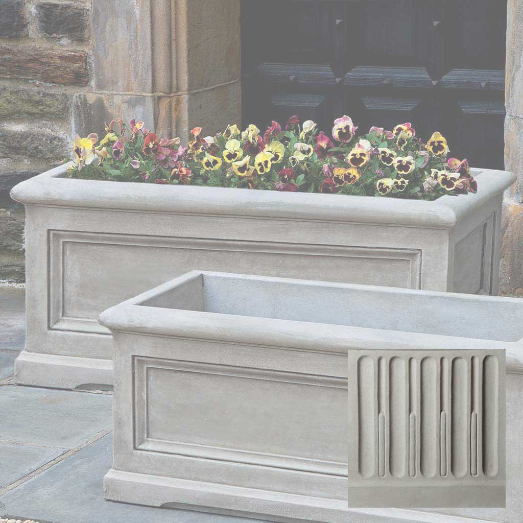 Campania Orleans Window Box Planter, Large - P-656