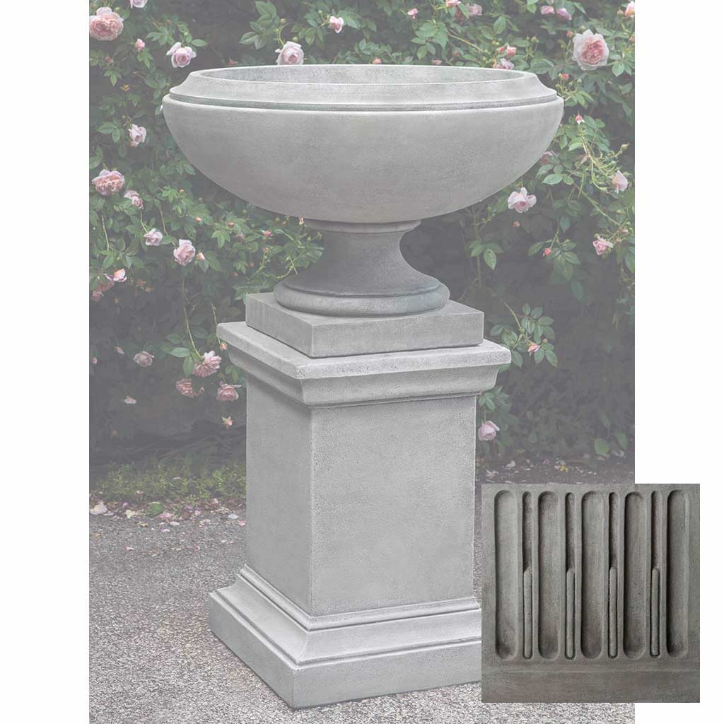 Campania Jensen Urn Large w/ Greenwich Pedestal - PPD-702