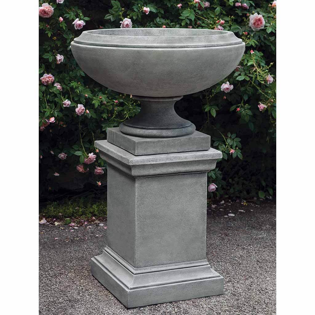 Campania Jensen Urn Large w/ Greenwich Pedestal - PPD-702