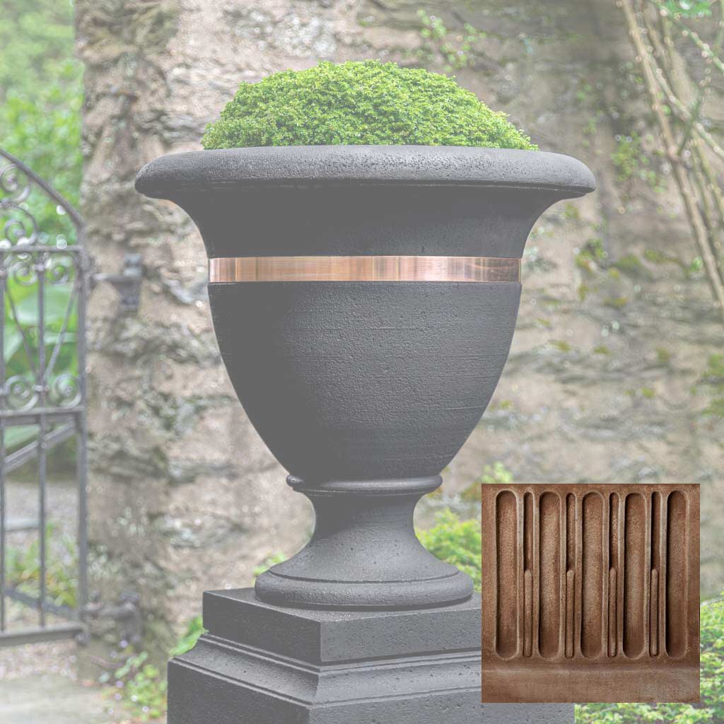 Campania Classic Copper Banded Urn, Large - P-838