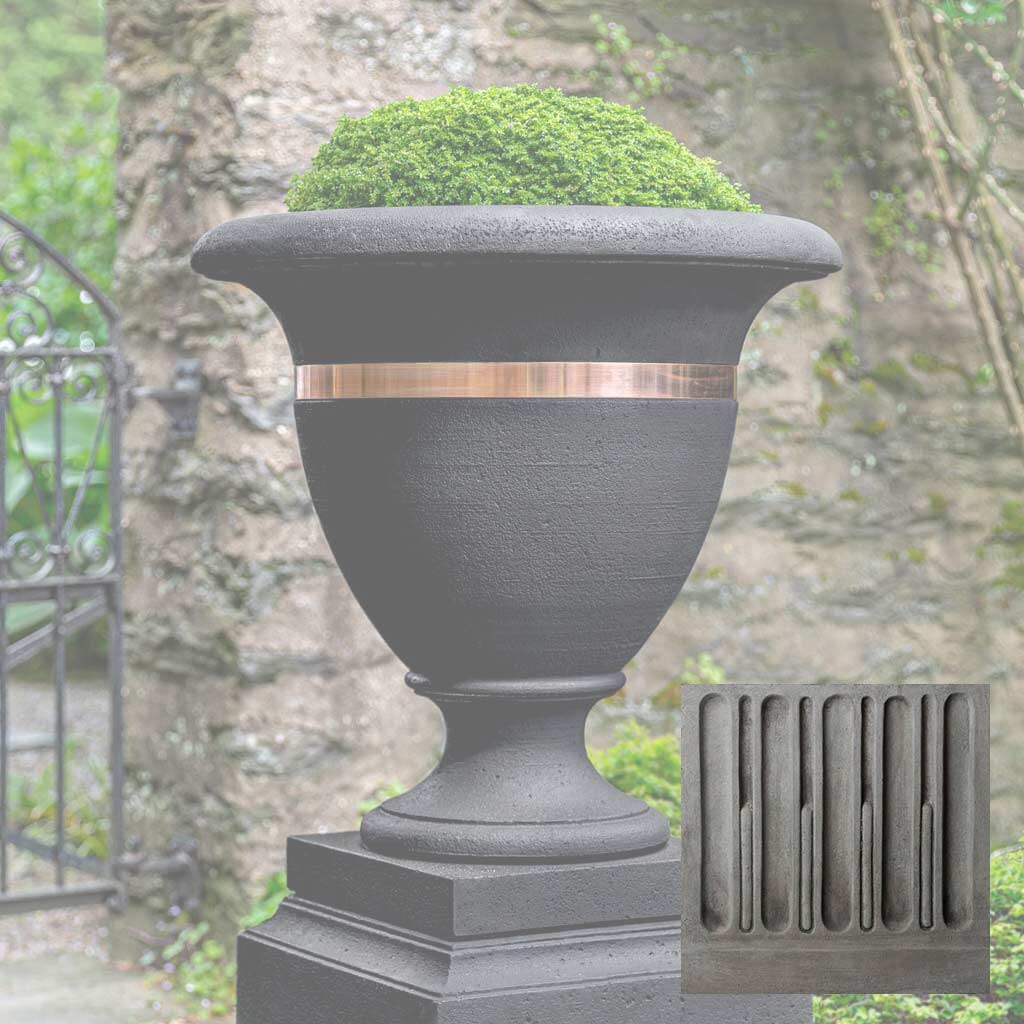 Campania Classic Copper Banded Urn, Large - P-838
