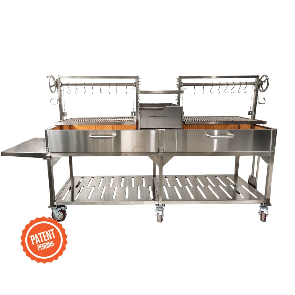 Tagwood BBQ Double Argentine Santa Maria Wood Fire & Charcoal Gaucho Grill | BBQ24SS OPEN FIRE COOKING - PRE-ORDER
