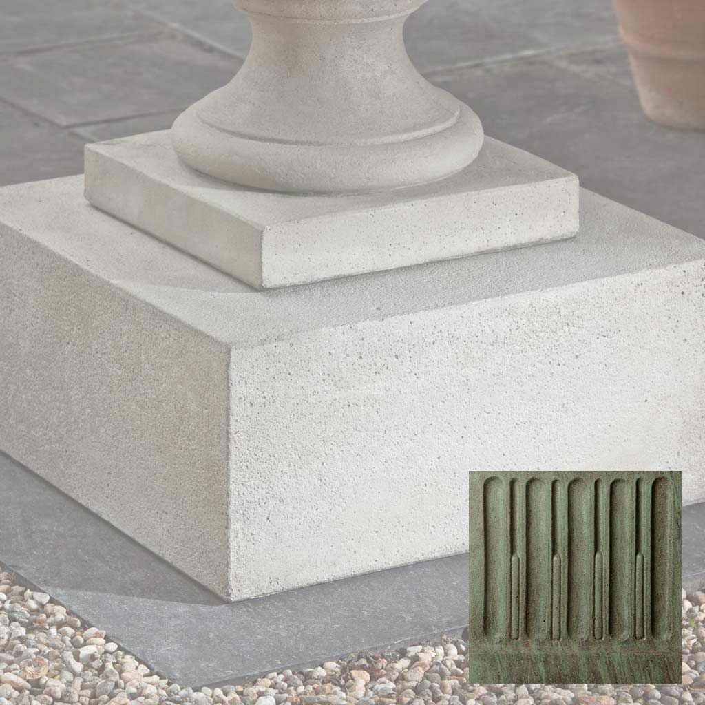 Campania Textured Low Sq Pedestal - PD-173