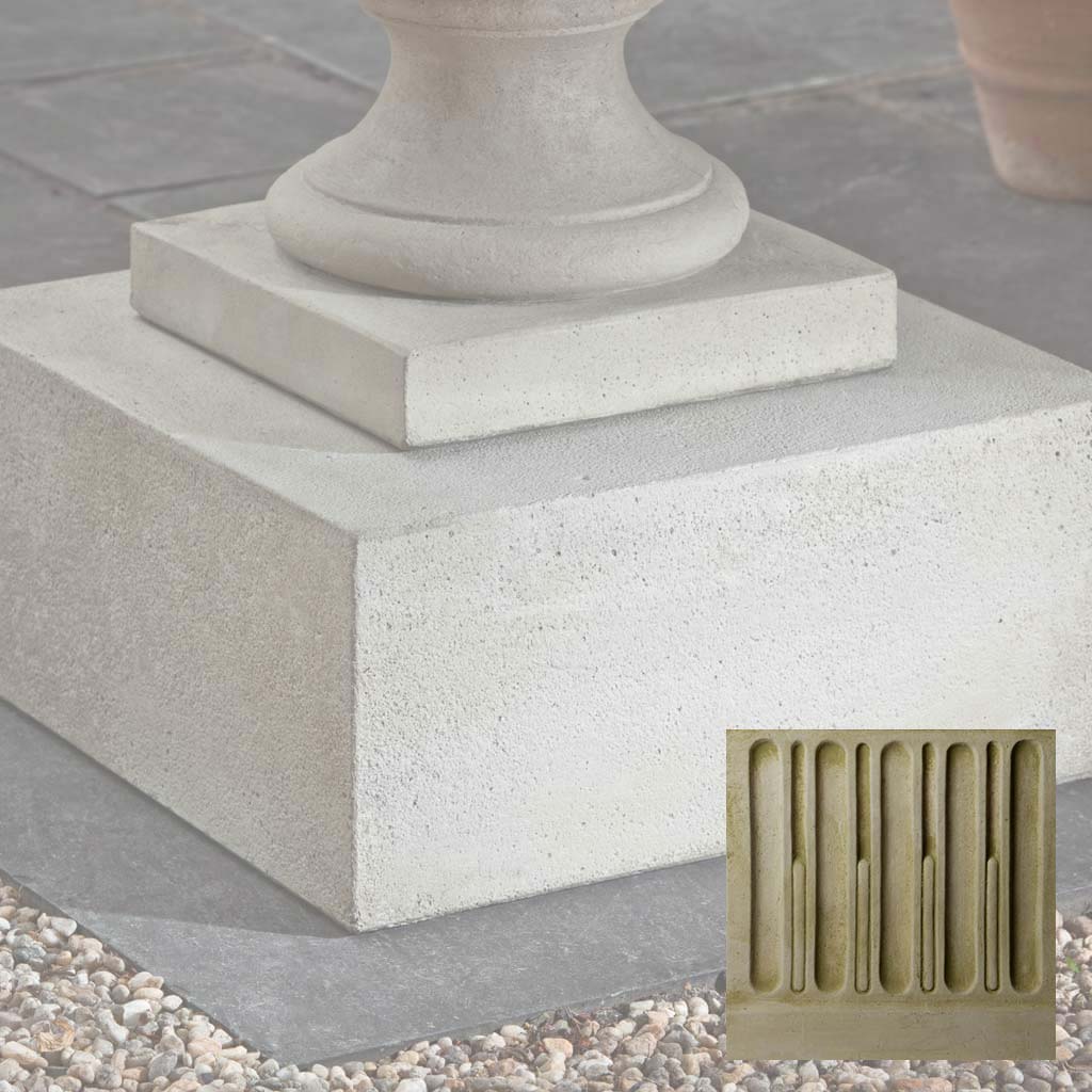Campania Textured Low Sq Pedestal - PD-173